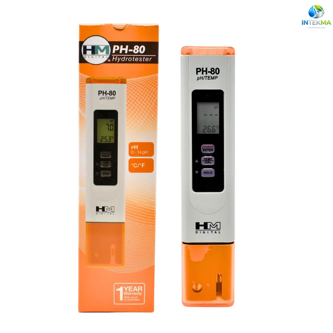 Testeur pH et Température Digital HM Digital PH-80 - Étanche - Haute Précision - INTEKMA Instruments