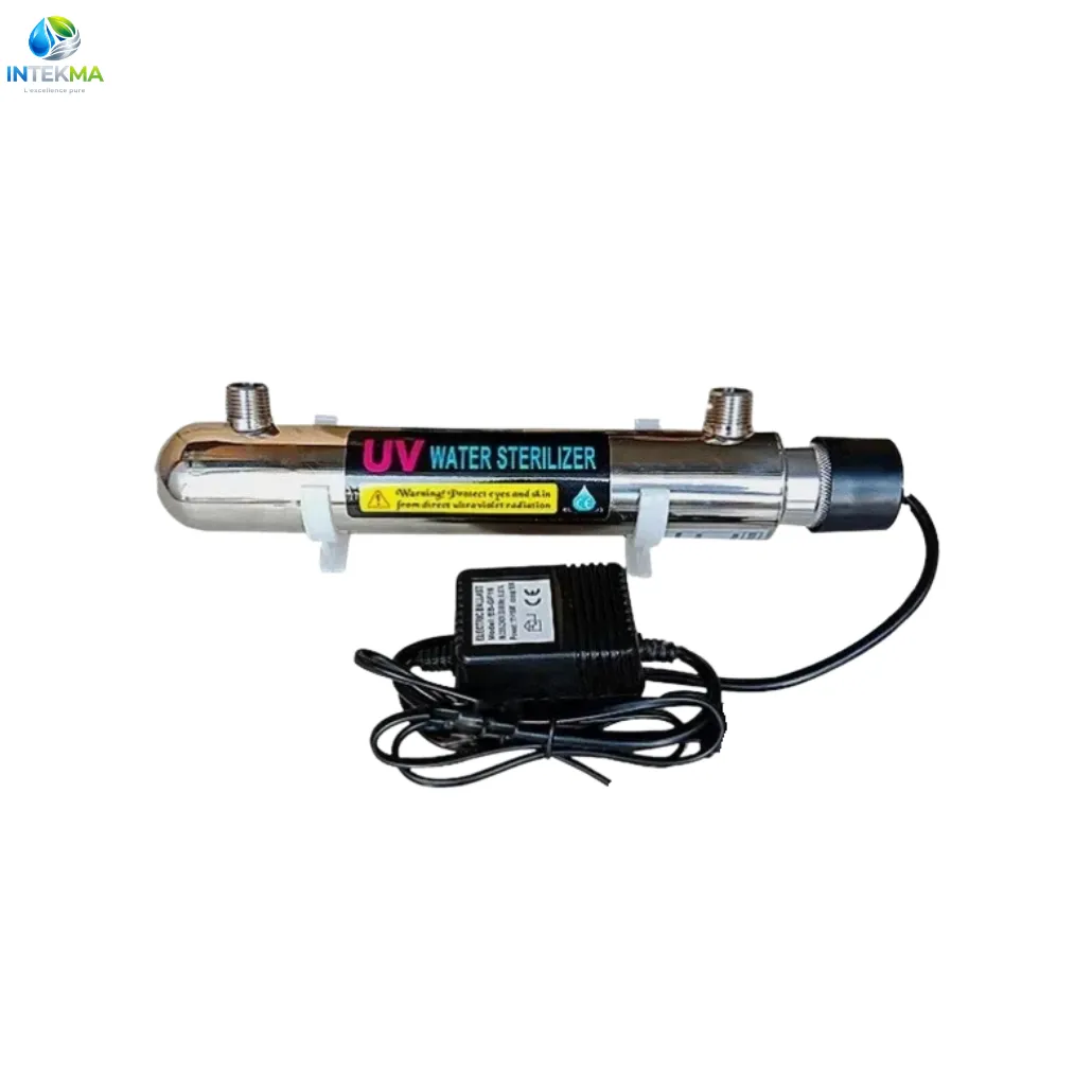 Kit Stérilisateur UV 12W pour Osmoseur Inverse - En Acier Inoxydable - 4 Litres/Minute - INTEKMA Accessoires