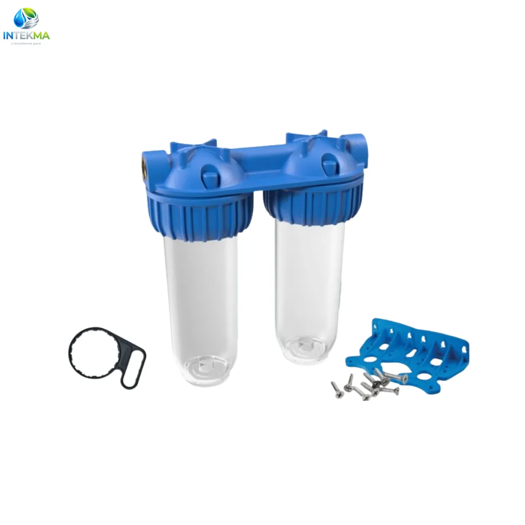 Porte Filtre à Eau Duo Transparent 10