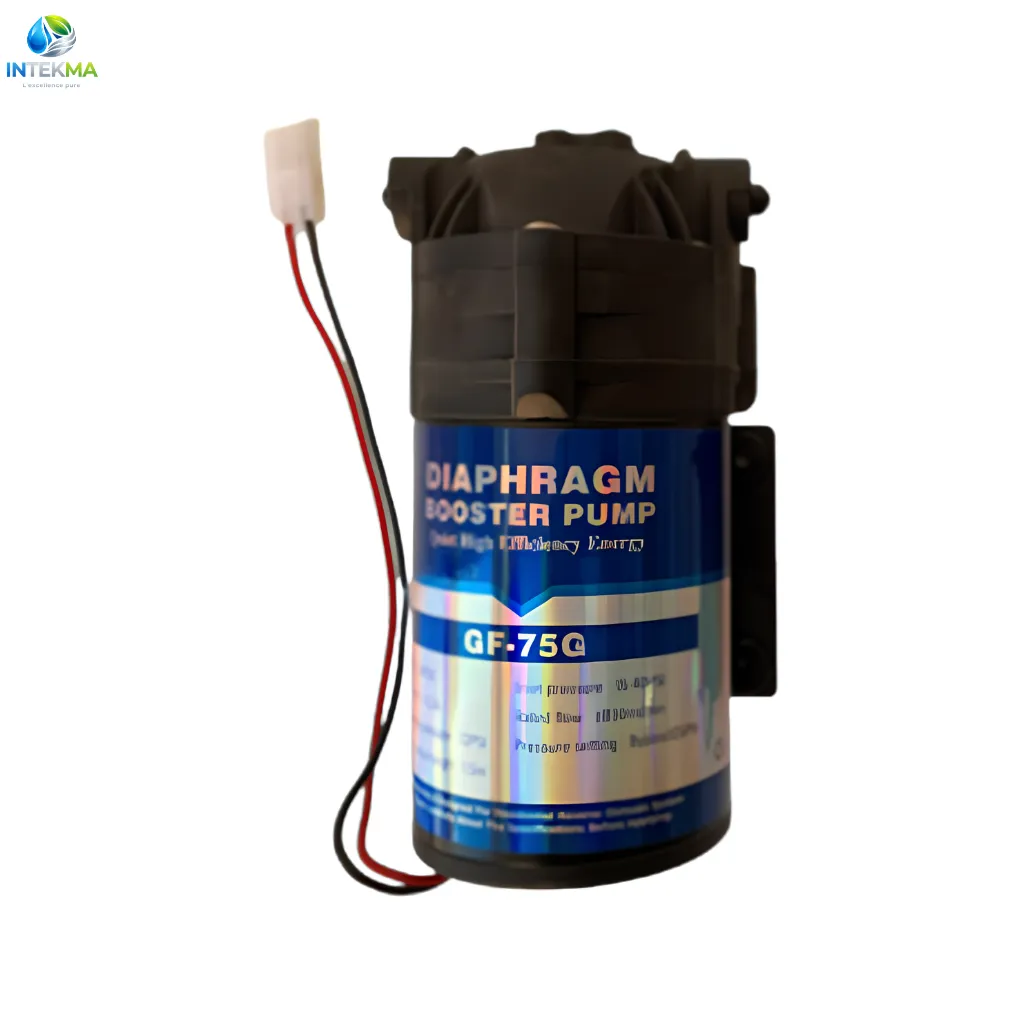 Pompe Booster à Diaphragme Haute Performance GF-75G - Pour Osmoseur Domestique 75 GPD - INTEKMA Accessoires