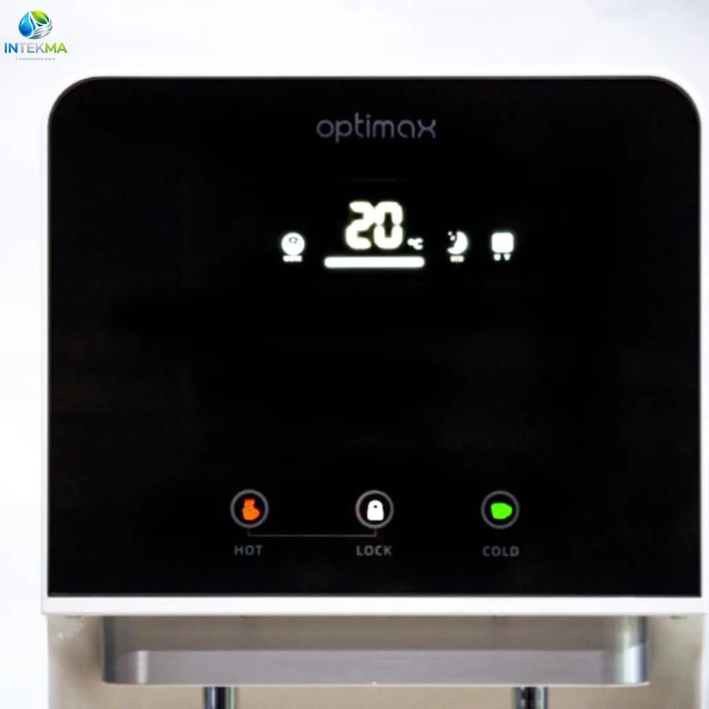 Fontaine à Eau Compacte avec Osmoseur Intégré OPTIMAX MINI 75 GPD - Eau Chaude & Froide - INTEKMA Fontaines