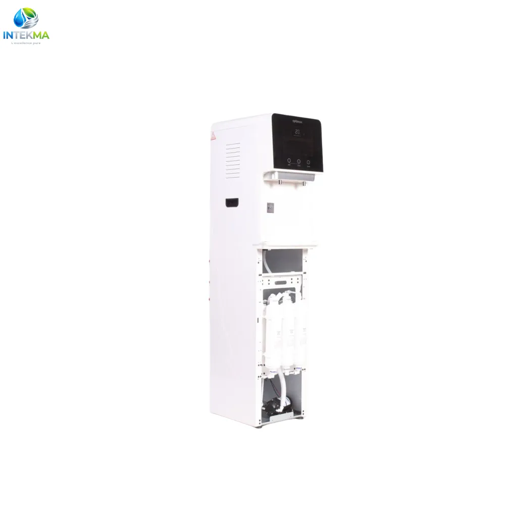 Fontaine à Eau sur Pied avec Osmoseur Intégré OPTIMAX DIGITAL - 5 Étapes - 75 GPD - INTEKMA Fontaines